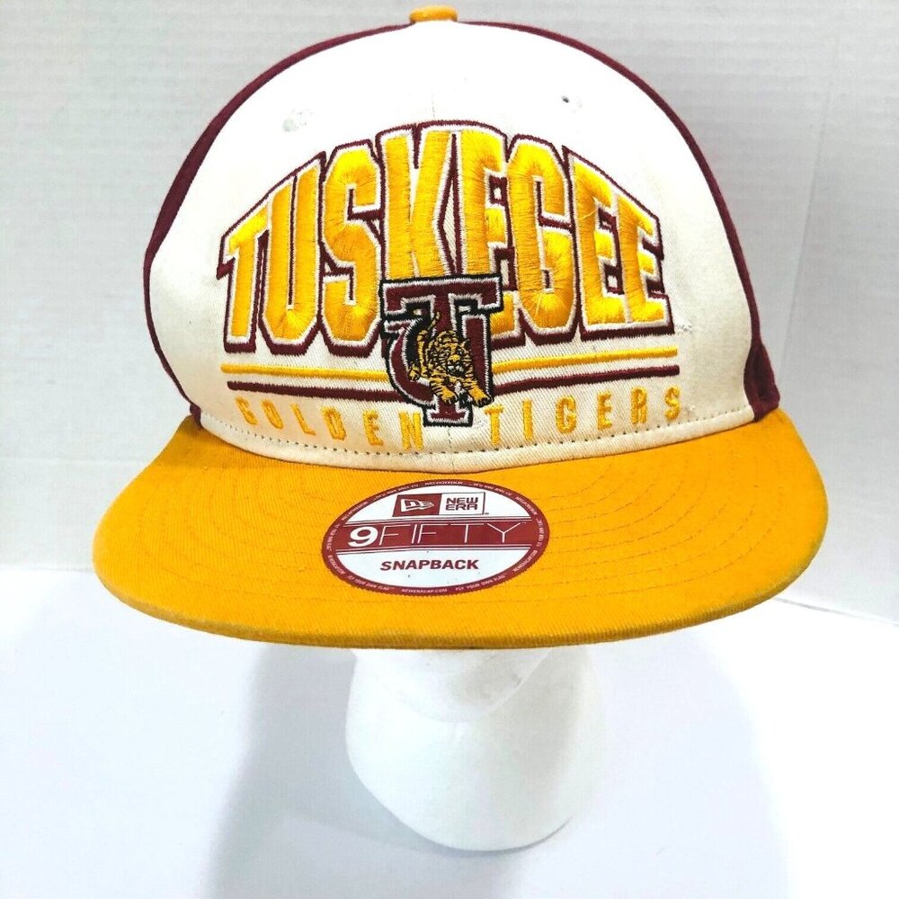 NWT New Era Tuskegee Golden Tigers‎ Snapback Hat Cap Men's OS Embroidered